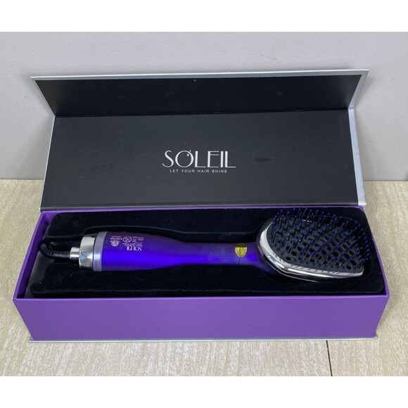 Soleil Hair Dryer Brush YS-6656-B Purple 1100W Drying